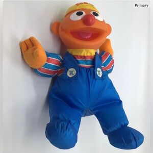 Vintage Sesame Street Tumbling Ernie Plush Doll Tyco 1995